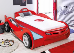 CARBED Кровать-машина Coupe с выдвижной кроватью Red 20.03.1306.00 в Воскресенске - voskresensk.katalogmebeli.com | фото