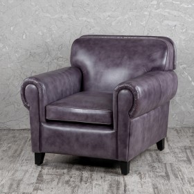 Кресло кожаное Элегант (Фиолетовый) в Воскресенске - voskresensk.katalogmebeli.com | фото