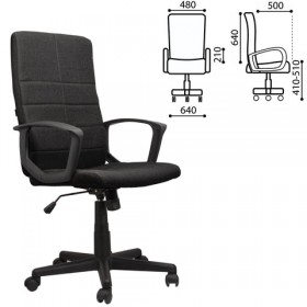 Кресло офисное BRABIX Focus EX-518 (черный) в Воскресенске - voskresensk.katalogmebeli.com | фото