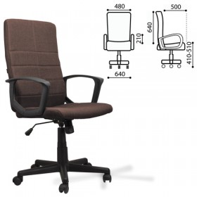 Кресло офисное BRABIX Focus EX-518 (коричневый) в Воскресенске - voskresensk.katalogmebeli.com | фото