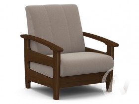 Кресло для отдыха Омега (орех лак/CATANIA COCOA) в Воскресенске - voskresensk.katalogmebeli.com | фото
