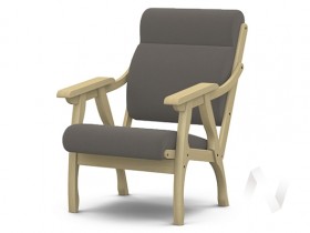 Кресло Вега-10 (бесцветный лак/ULTRA STONE) в Воскресенске - voskresensk.katalogmebeli.com | фото 1