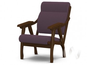Кресло Вега-10 (орех лак/ULTRA PLUM) в Воскресенске - voskresensk.katalogmebeli.com | фото 1