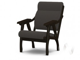 Кресло Вега-10 (венге лак/ULTRA GRAFIT) в Воскресенске - voskresensk.katalogmebeli.com | фото