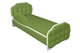 Кровать 170 Атлет 76 Зелёный (мягкий бортик) в Воскресенске - voskresensk.katalogmebeli.com | фото