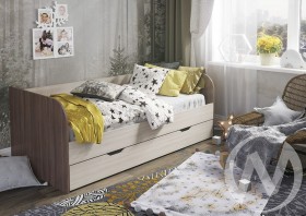 Кровать детская Балли 2-х уровневая (шимо темный/шимо светлый) в Воскресенске - voskresensk.katalogmebeli.com | фото