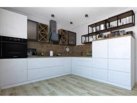 Модульная кухня Бронкс 1,8 м (Кварц) в Воскресенске - voskresensk.katalogmebeli.com | фото 5