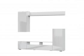 Мебель для гостиной МГС 4 (Белый/Белый глянец) в Воскресенске - voskresensk.katalogmebeli.com | фото 7