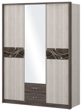 Шкаф трехстворчаты с зеркалом Шк68.1 Николь в Воскресенске - voskresensk.katalogmebeli.com | фото